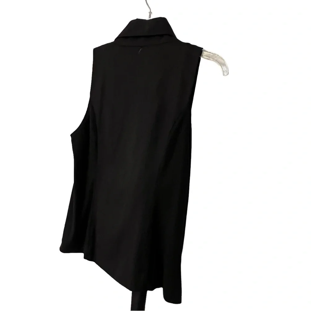Stitch Fix Pixley Malynn Soft Moto Vest for Asymmetrical Zip Front M Black - Picture 6 of 16